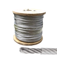 Трос стальной в оплетке ПВХ 3 мм 200 м, "MAXIMUM"