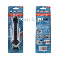 шпатель-скребок угловой 3 в 1, 5 насадок, "maximum" mx 15487 оптом