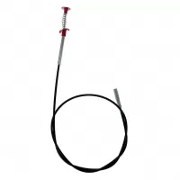 Трос канализационный с зажимом для чистки труб 1,6 м